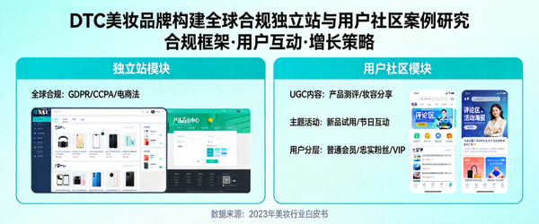 DTC美妆品牌构建全球合规独立站与用户社区的案例研究