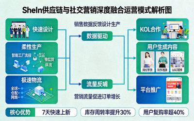 SheIn供应链与社交营销深度融合的运营模式解析图